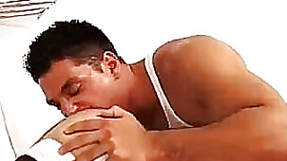 Hot gay hunk gets an ass licking Porn Video
