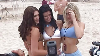 Girls being filmed groping each other on spring break Porn Video