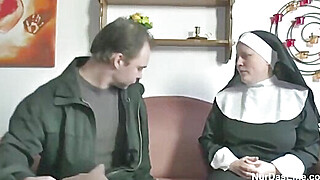 Check out what German Nun doing after church mass Porn Video