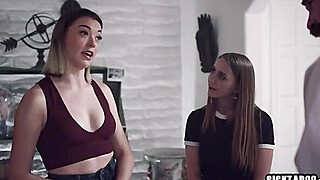 Sleepover with her BFF Anny Aurora and hard love by her tremendous stick... Porn Video