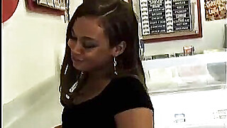 Latina asian babe picked up in the Ice Cream shop Porn Video