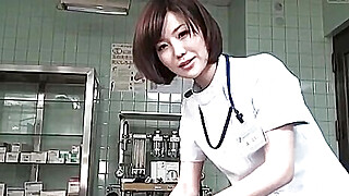 Subtitles CFNM Japanese female doctor handjob Porn Video