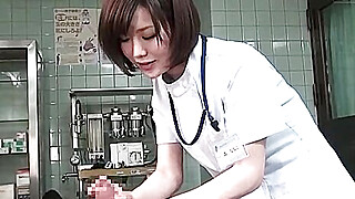 Subtitles CFNM Japanese female doctor handjob Porn Video