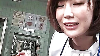 Subtitles CFNM Japanese female doctor handjob Porn Video