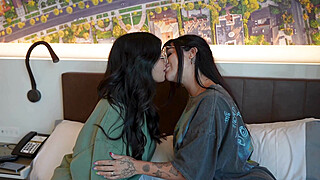 Secret Sex Vacation with Thick Step Sis & Hot Goth GF - Cami Strella x Effy... Porn Video