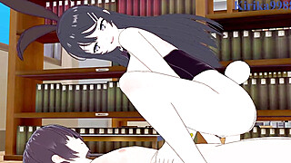 Mai Sakurajima and I have intense sex - Rascal Does Not Dream of Bunny Girl... Porn Video