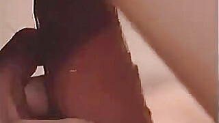 Vintage hermaphrodite rides rock solid cock in reverse cowgirl style Porn Video