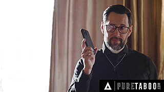 PURE TABOO Horny Virgin Teen Penelope Kay Seduces Pervert Priest To Fuck Her Ass Porn Video