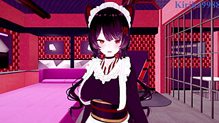 Inui Toko and I have intense sex in a secret room. - Nijisanji VTuber POV Hentai Porn Video