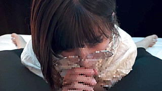 後輩の女子大生がおでかけ前にフェラと口内射精でごっくんしてくれました♡ Porn Video