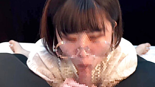 後輩の女子大生がおでかけ前にフェラと口内射精でごっくんしてくれました♡ Porn Video
