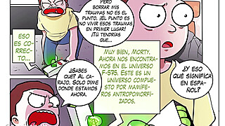 Un par de zorritas analizan físicamente a Morty para un experimento Porn Video