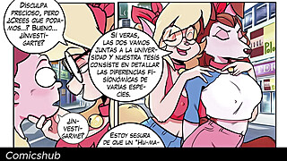 Un par de zorritas analizan físicamente a Morty para un experimento Porn Video