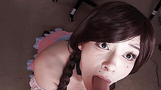 Groupie slut bj and deep fucking her favorite artist Porn Video
