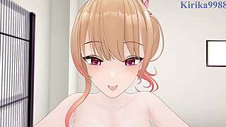 Rin and I have intense sex in the bedroom. - BUNNY GARDEN POV Hentai Porn Video