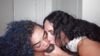 Latina MILF's Deep Throat Oiled BBC Threesome Porn Video