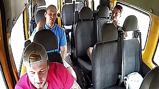 Married Busty MILF GangBanged in Bus Porn Video