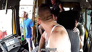 Married Busty MILF GangBanged in Bus Porn Video