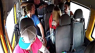 Married Busty MILF GangBanged in Bus Porn Video