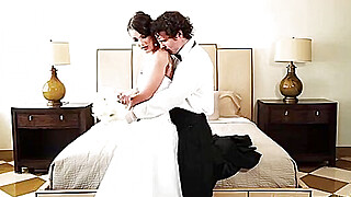 Lesbian bride has her pussy fingered by a busty MILF Porn Video