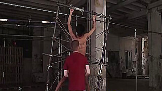 Heavy bondage with tied up Asian twink Porn Video