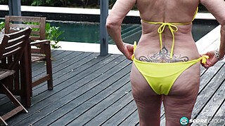 My Birthday with Dildos (Old Slut Solo) Porn Video