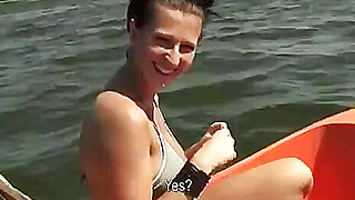 Czech girl flashes boobs and boat banged Porn Video