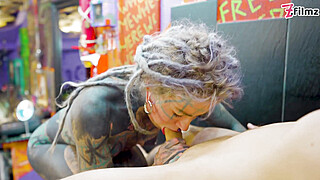 Tattoo Artist Turned Anal Toy – Pornstar Fucked by Her Own Customer Porn Video