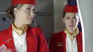 Sexy Stewardess That Cares For Your Cock - Elena Koshka Porn Video