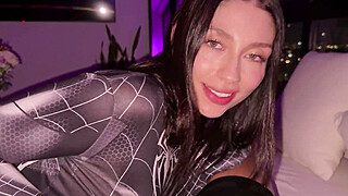 STEPSISTER DRESSED AS SPIDERGIRL WANTS ME TO LEAVE HER PUSSY FULL OF CUM Porn Video
