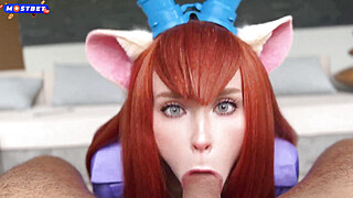 Gadget Hackwrench from Chip 'n Dale Deepthroats and Rough Fucks Till Creampie Porn Video